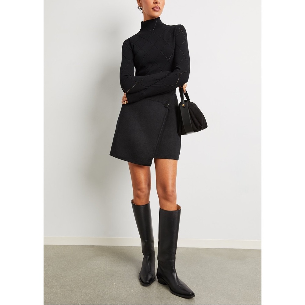 Proenza Schouler Melton Reversible Wool / Cashmere Skirt NEW